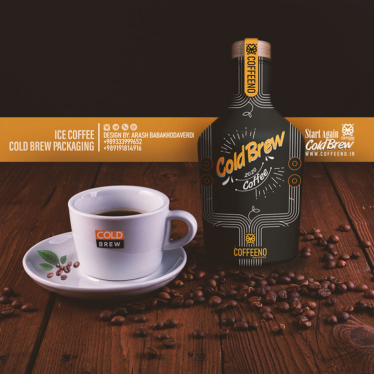 Ice Coffee Cold Brew Packaging by Arash Babakhodaverdi