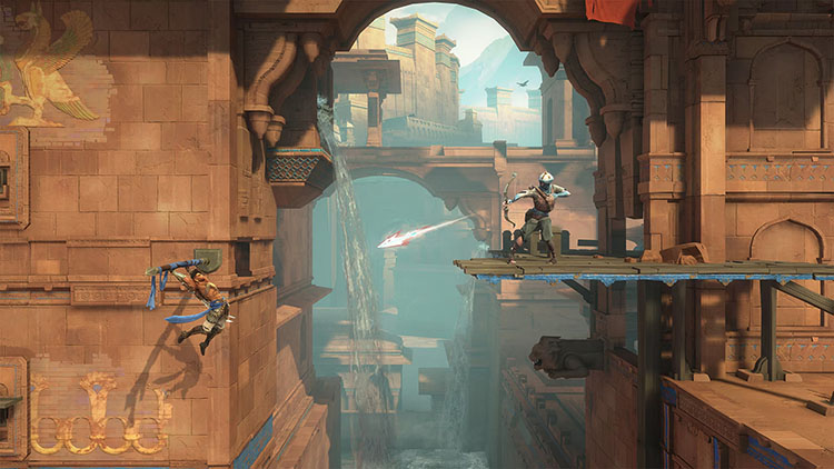 تصویر از حمله دشمن ها به سارگون در بازی Prince of Persia