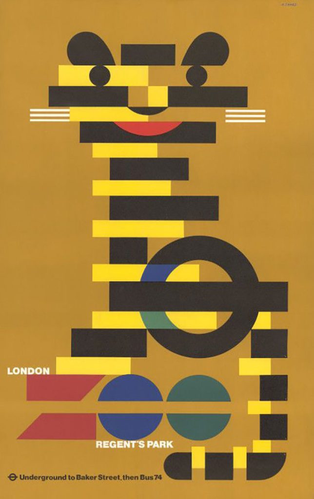 8.باغ ‌وحش لندن؛ 1976 پوستر مترو لندن 