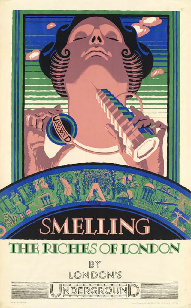 بوئیدن مانند ثروتمندان لندن؛ 1927 پوستر مترو لندن 