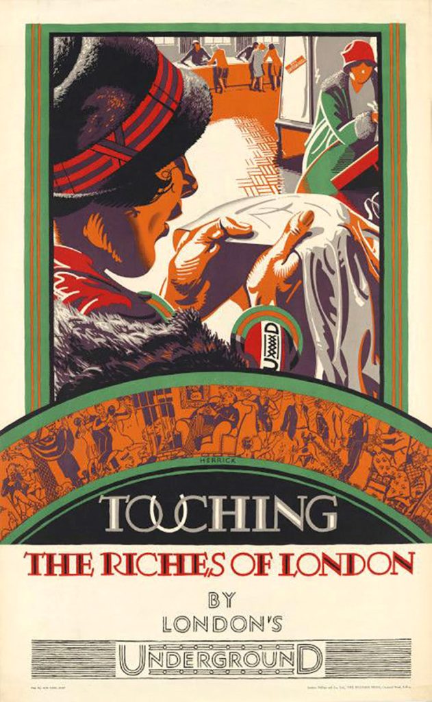 لمس کردن مانند ثروتمندان لندن؛ 1927 پوستر مترو لندن 