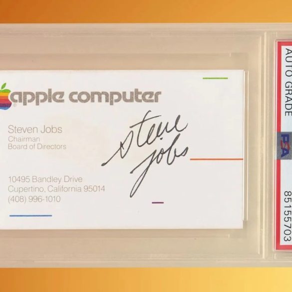 کارت ویزیت استیو جابز