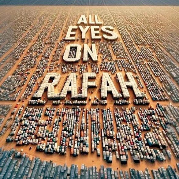 پوستر پربازدید برای حمایت از مردم فلسطین در رفح