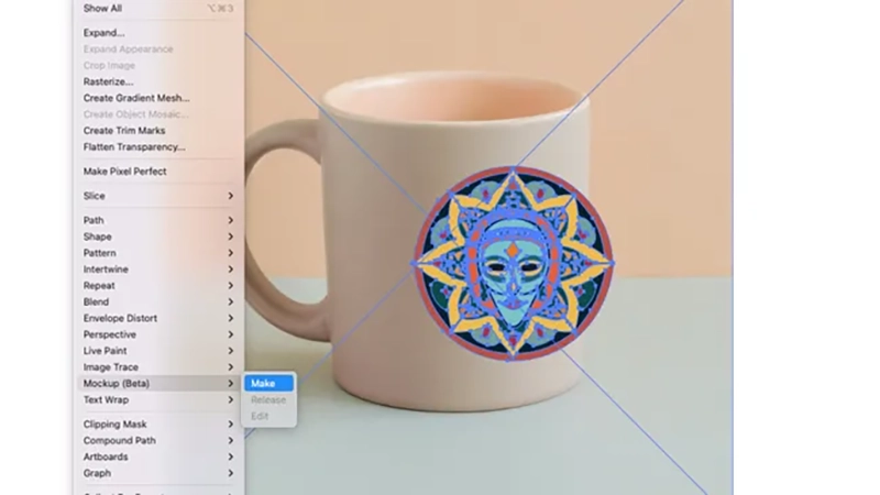 ابزار Mockup در Illustrator
