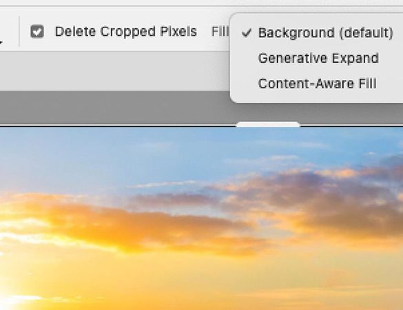 Generative Expand فتوشاپ