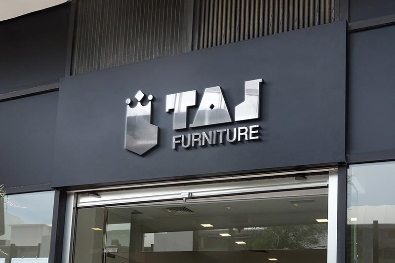 هویت بصری مبلمان تاج