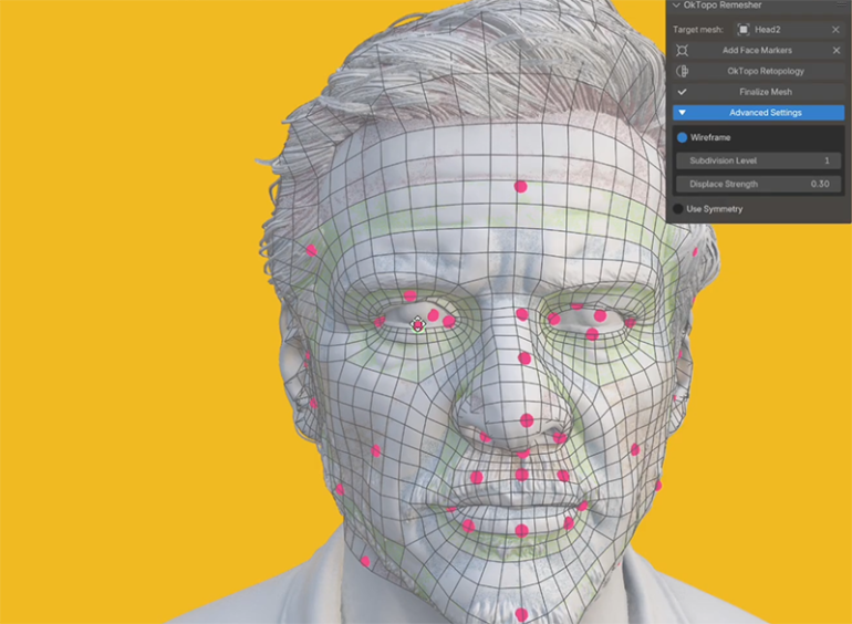 ابزار Retopology