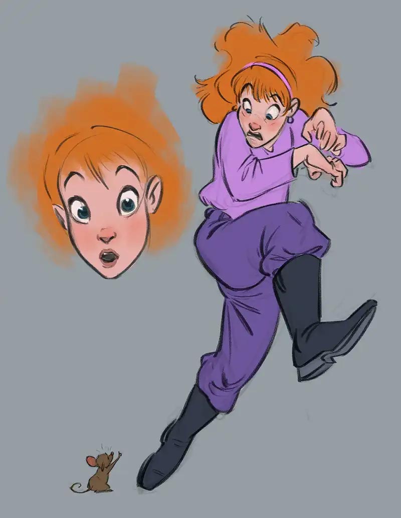 حالات چهره را اغراق‌آمیز کنید