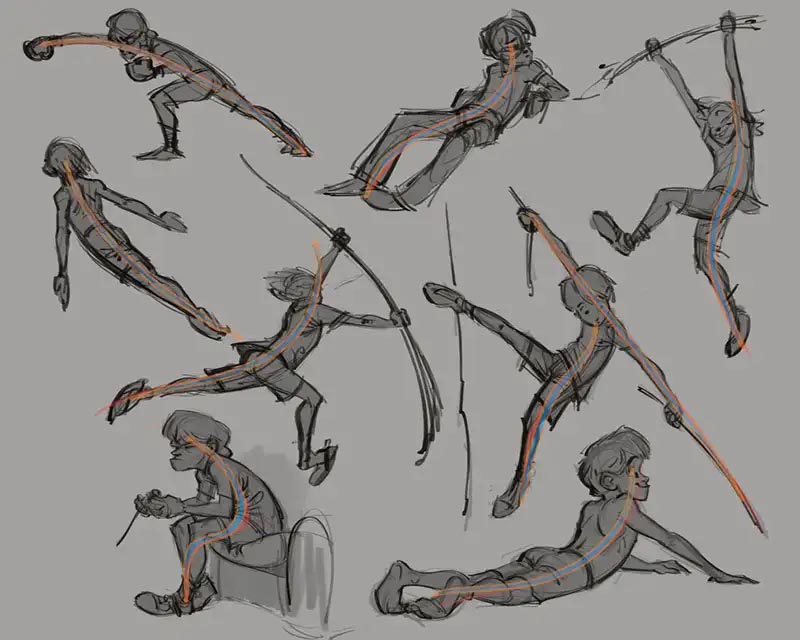 نمونه فرم ساده در طراحی کاراکتر