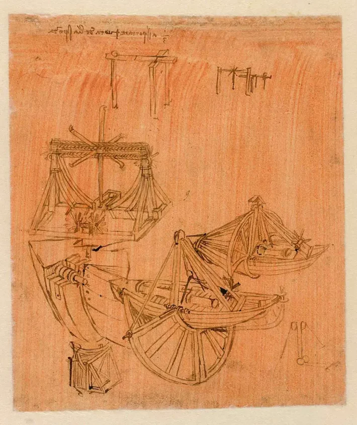 طراحی‌های داوینچی کشتی پرنده