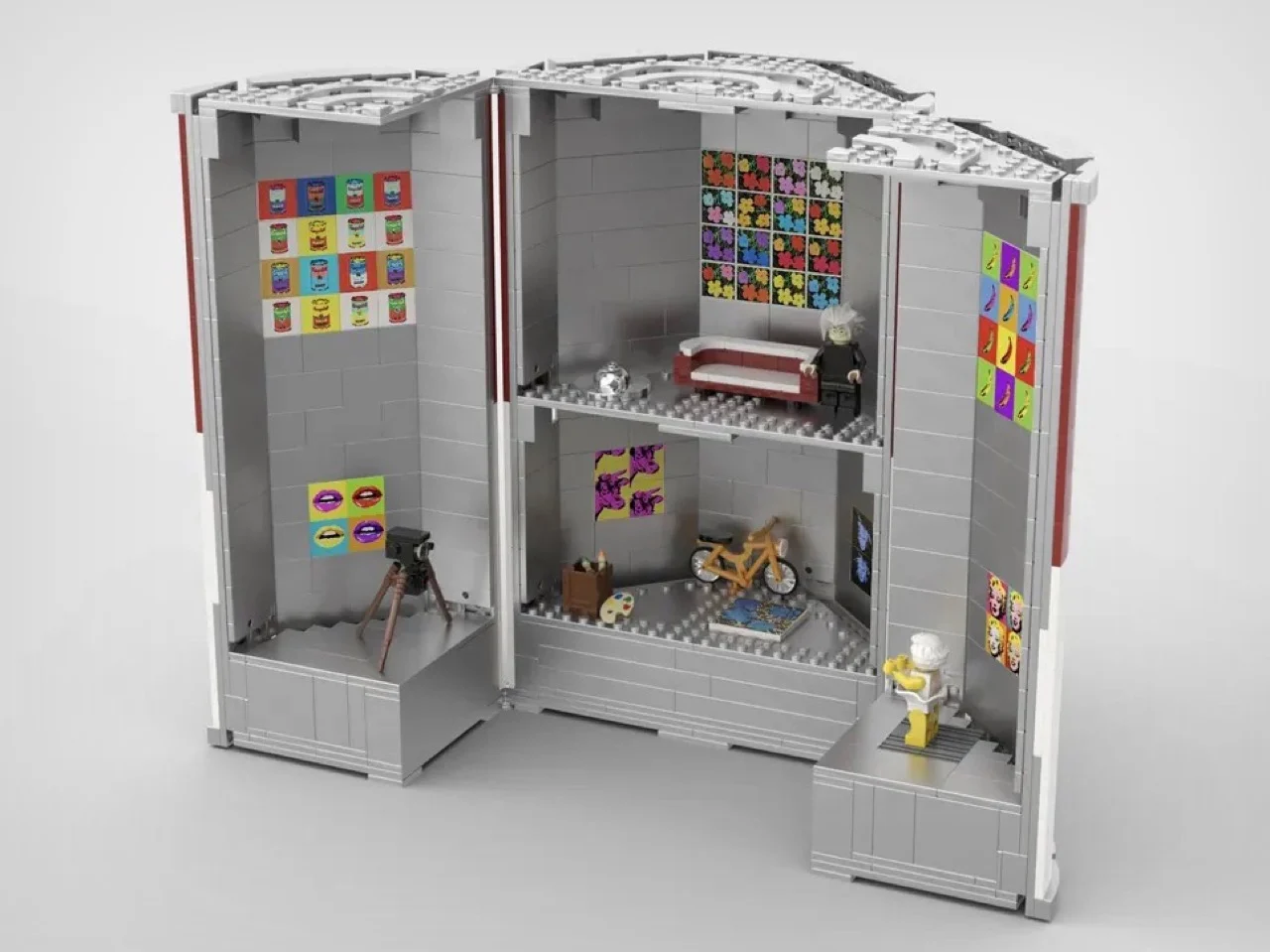 استودیوی اندی وارهول در قالب لگو