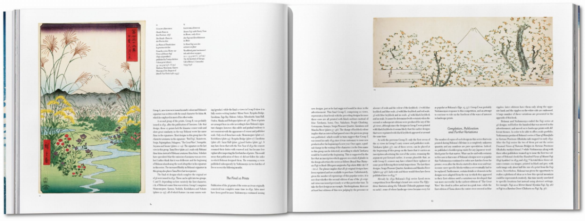 کتاب سیوشش نمای کوه فوجی صفحات داخلی