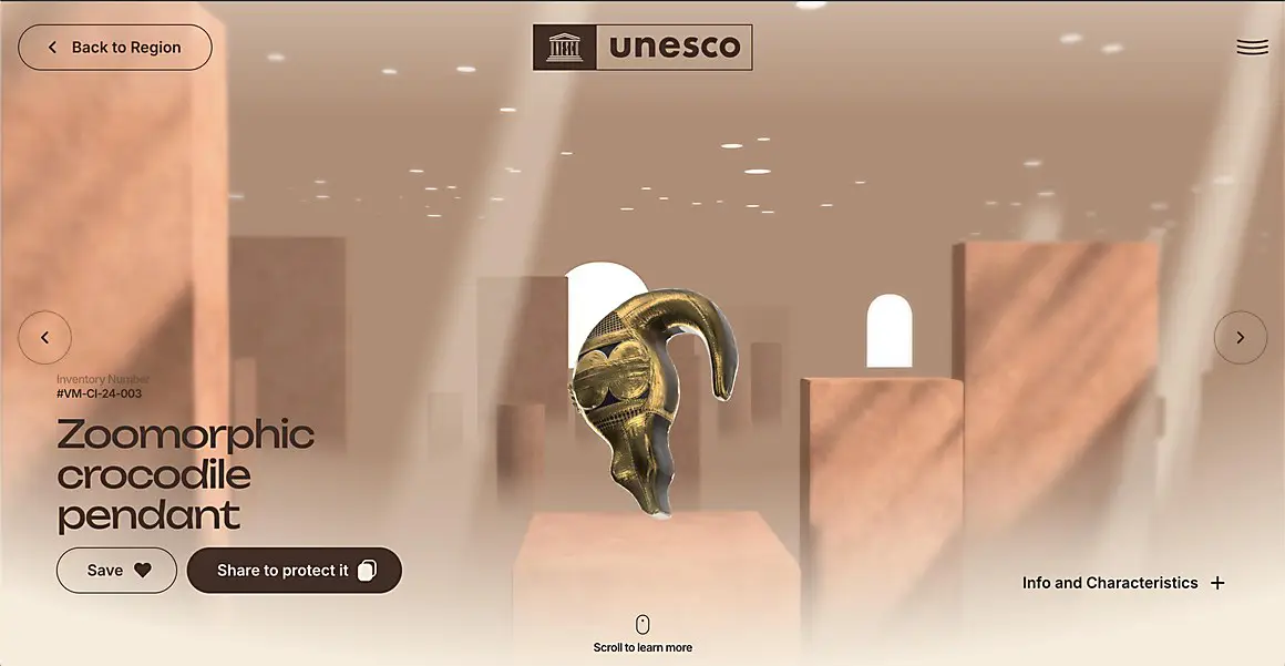 موزه مجازی یونسکو ؛ مشاهده آثار