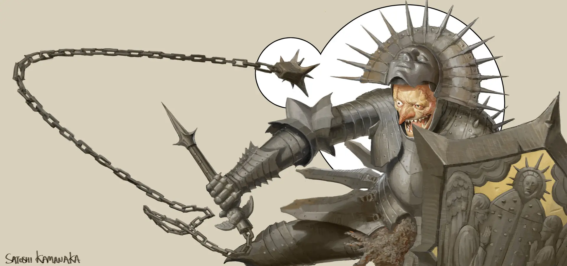 تصویرسازی فانتزی Iron Goblin اثر ساتوشی کماناکا