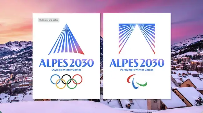 لوگوی المپیک زمستانی Alpes 2030